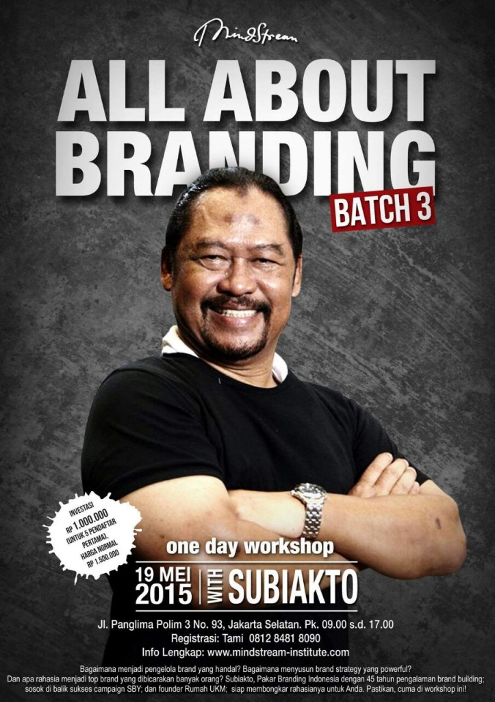 Info lengkap Workshop All About Branding Batch 3